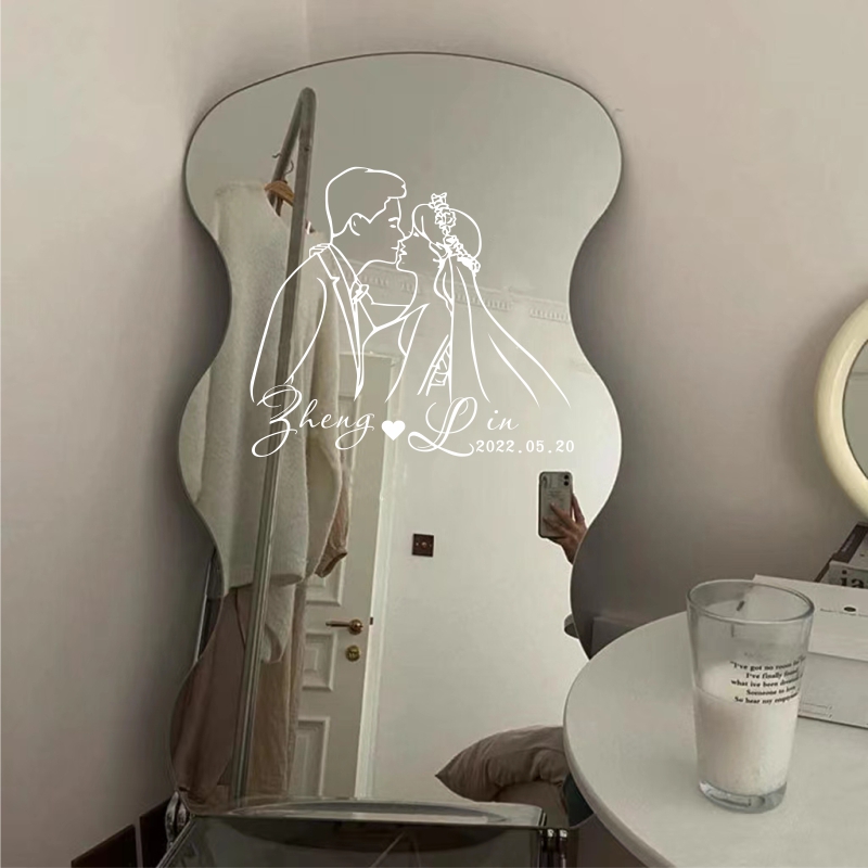 结婚喜字贴纸婚房装饰房门窗户玻璃窗花镜子贴纸新房布置婚礼专用