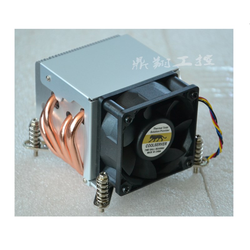 2U1155散热器四热管金线豹 1151CPU风扇1366侧吹201111501156