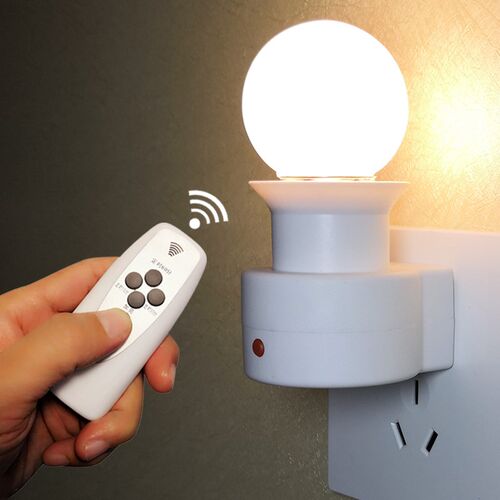 led遥控小夜灯带开关插电卧室喂奶床头灯节能睡眠睡觉夜光灯小灯