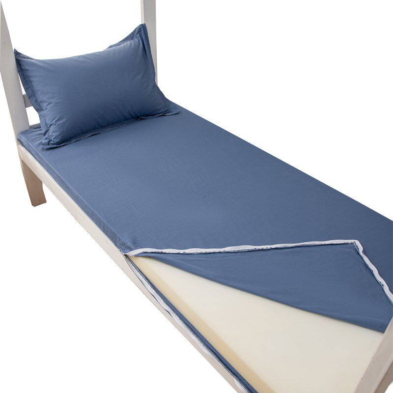 纯棉褥子套学生宿舍90x200单人全棉全包床垫被套可拆洗床褥内胆罩