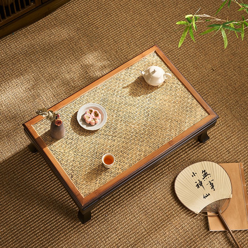 阳台炕桌榻榻米小桌子复古茶几日式简约矮桌飘窗桌几茶台地桌茶桌