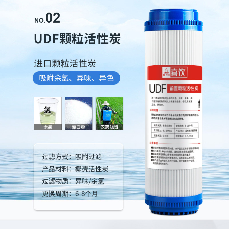 超滤净水器滤芯PP棉活性CTO压缩炭UF超滤膜快接后置碳纯水机套餐