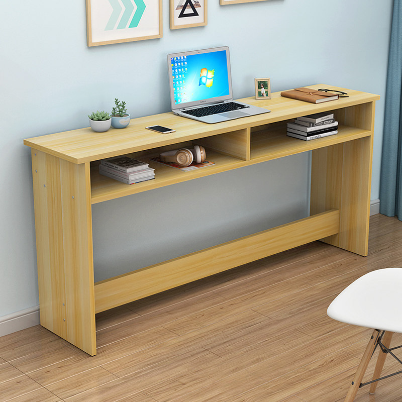 办公桌定制长条桌窄桌子床边长方形二层小桌子家用双层办公电脑桌