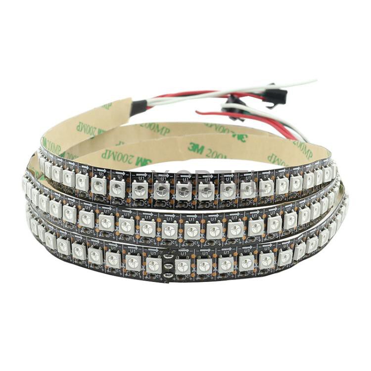 led WS2812B全彩幻彩144灯 5050贴片 内置IC可编程广告装饰5V灯带