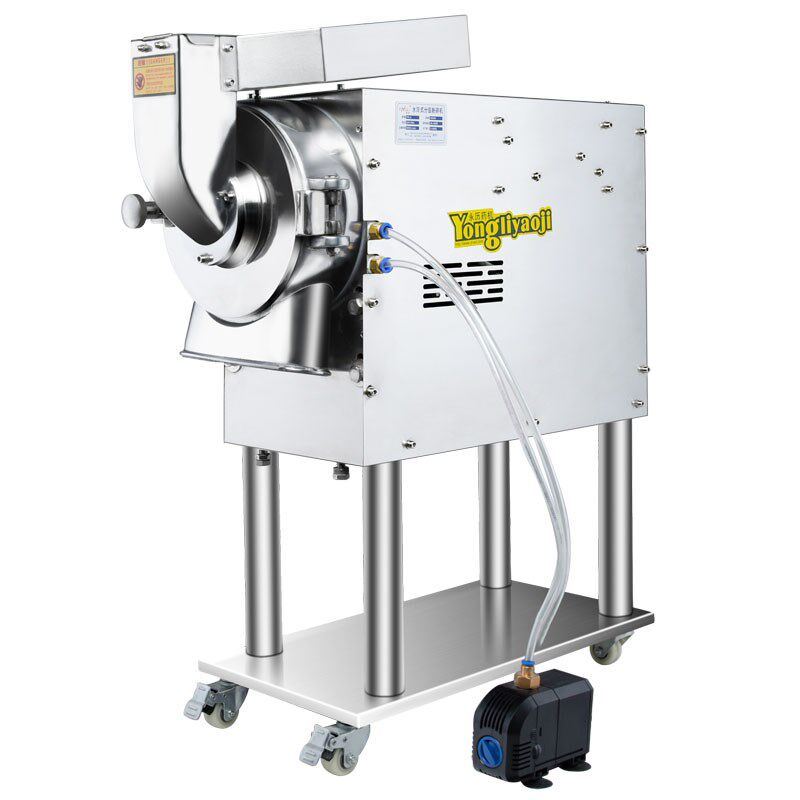 永历 水冷中药材粉碎机大功率磨粉机电动大型干磨研磨工业打粉机