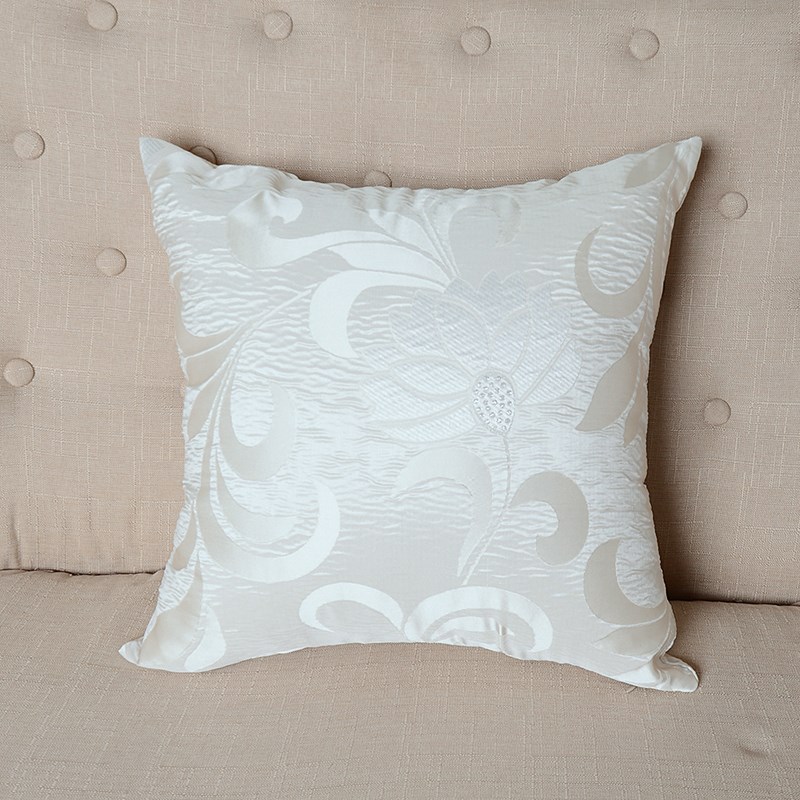 欧式抱枕套高精密提花沙发靠垫套靠背套45*45尺寸含枕芯