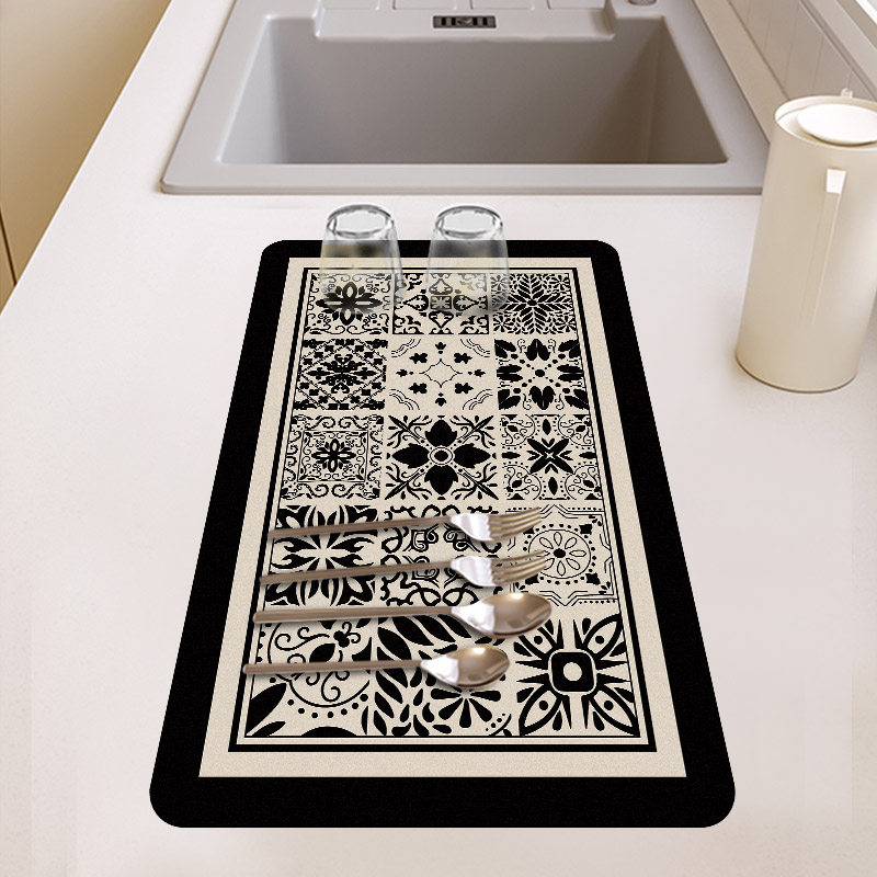 美式厨房沥水垫吧台硅藻泥吸水垫台面厨具隔热垫碗盘杯子免洗垫子,居家布艺,厨房地垫,淘宝优惠券,粉丝福利购,淘宝优惠卷