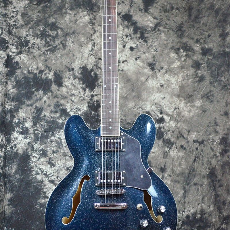 ES335初学者黄贯中摇滚电吉他星空宝石蓝爵士入门金属吉他新手