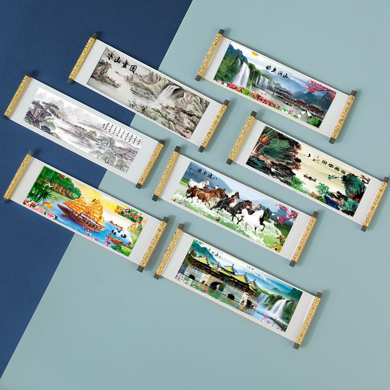 文创博物馆十大名画冰箱贴国画山水图江山多娇中国风创意冰箱贴