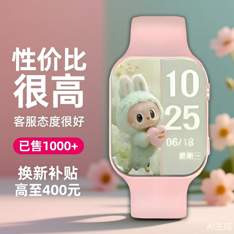 【官方正品】儿童电话手表5G全网通高清视频WIFI定位学生青少年新年礼物男女儿童手表安全防丢防水超长待机