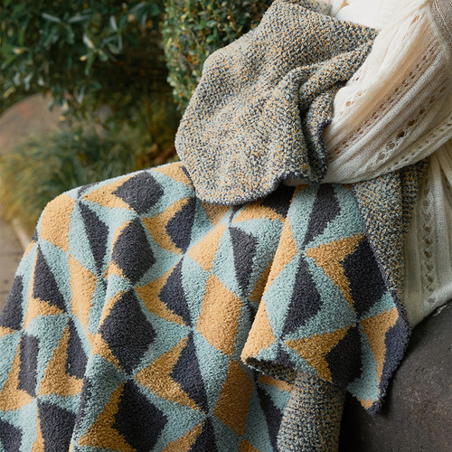 半边绒多b功能毛毯 北欧风披肩小毯子 沙发盖腿膝盖毯办公室午睡