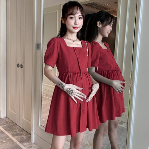 孕妇装夏装怀孕期宽松显瘦娃娃衫时尚休闲潮妈上衣夏季孕妇连衣裙