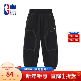 nbakids童装2025冬季新款男女童儿童加绒裤保暖加绒裤K254PT804P