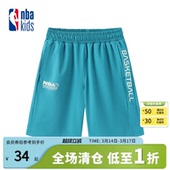 舒适五分裤 nbakids童装 宽松针织裤 男童儿童短裤 K242TP330P 夏季