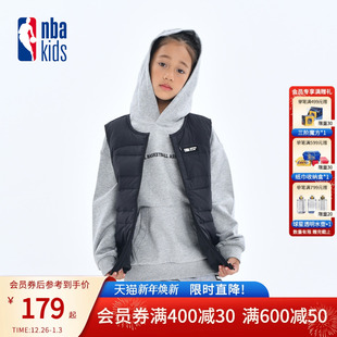 nbakids童装 男女童羽绒马甲儿童加厚保暖背心K244VT001P 秋冬新款