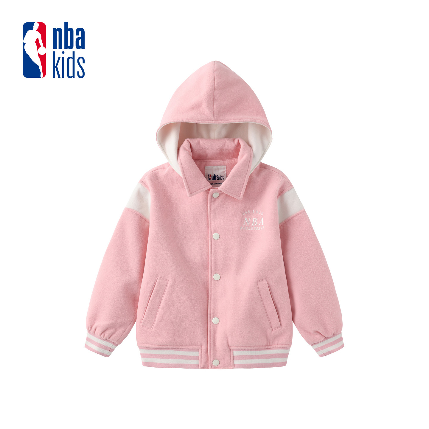 nbakids童装秋冬男童女童连帽外套儿童撞色夹克K233JP320P,童装/婴儿装/亲子装,普通外套,淘宝优惠券,粉丝福利购,淘宝优惠卷