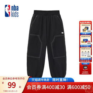 保暖加绒裤 nbakids童装 男女童儿童加绒裤 新款 K254PT804P 2025冬季