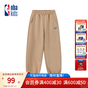 儿童加厚长裤 nbakids童装 男女童休闲长裤 新款 K254TP070P 2025冬季