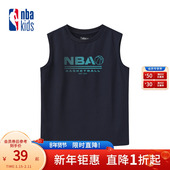 休闲无袖 nbakids童装 春夏男女童时尚 T恤百搭儿童上衣K242TS330P