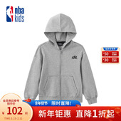 nbakids童装 2025秋冬新款 男童女童连帽外套卫衣宽松K253TJ010P