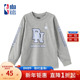 印花T恤时尚 nbakids童装 男女童百搭圆领长袖 潮流K241TS809P