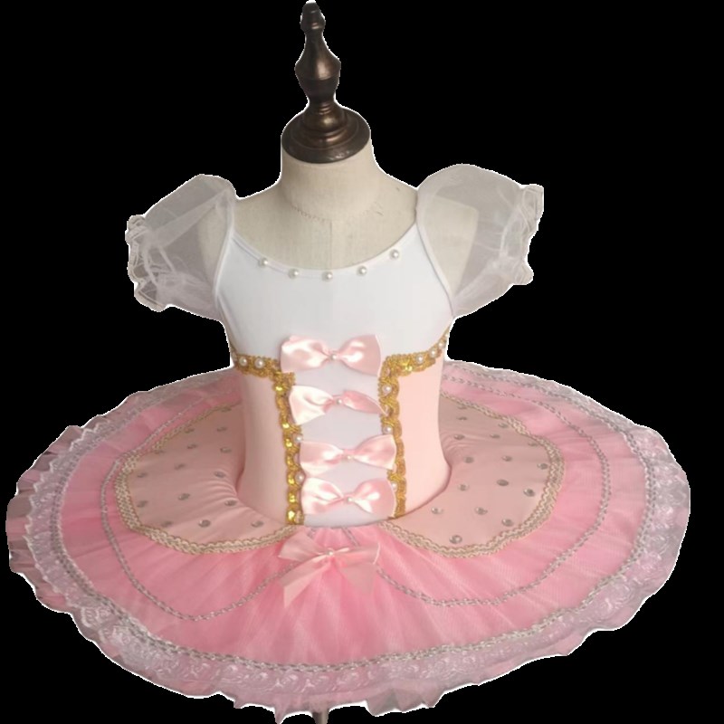 芭蕾舞演出服儿童比赛专业舞蹈服粉色蓬蓬裙女童舞蹈纱裙芭蕾舞裙