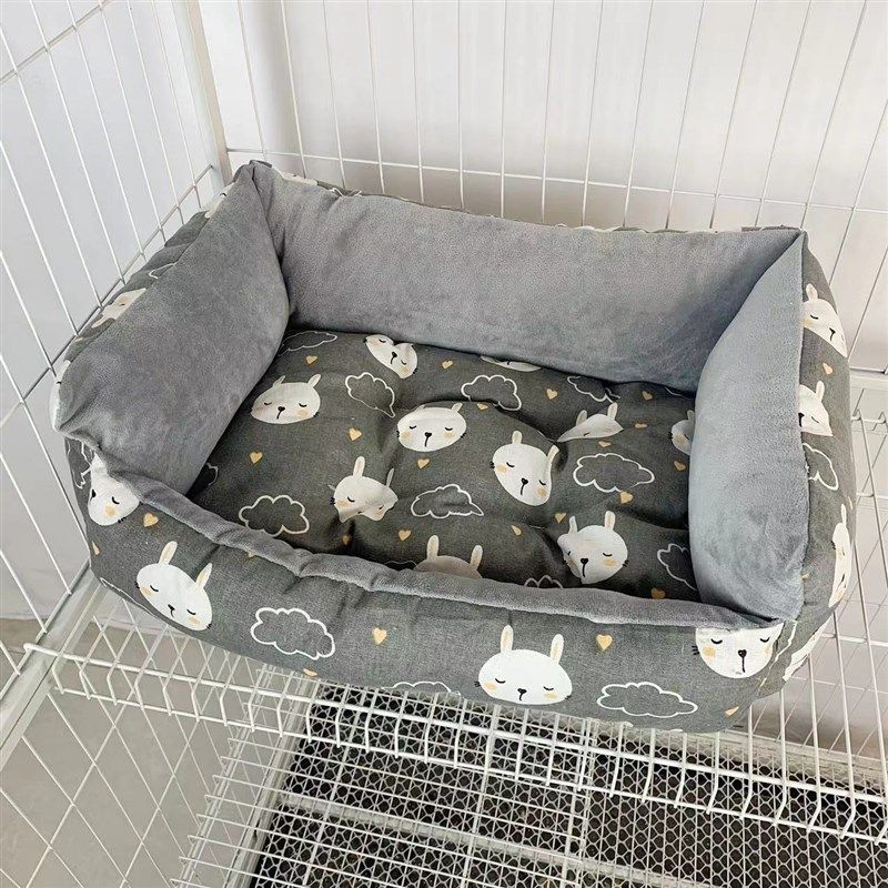 秋冬保暖猫笼猫窝垫子四季通用加绒加厚可水洗可固定带绳子宠物窝