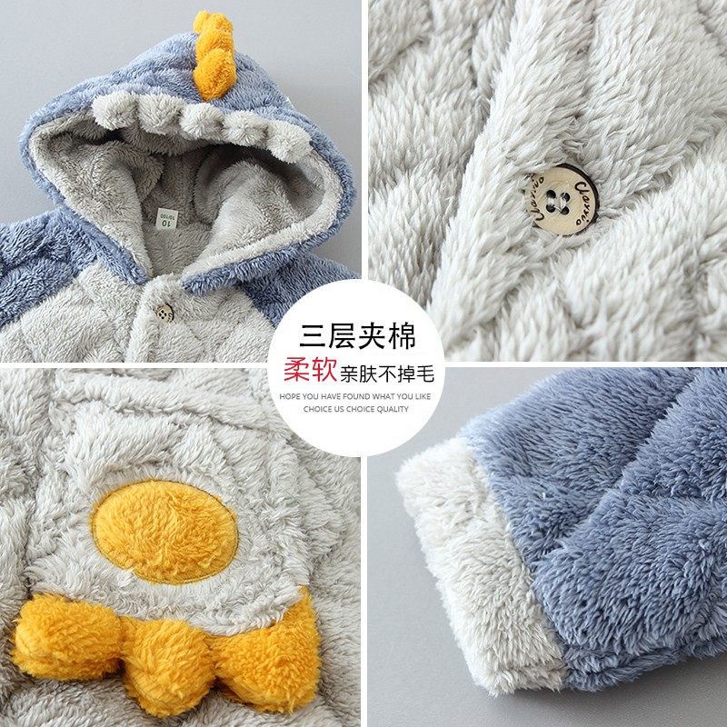 儿童睡衣冬季加厚款夹棉珊瑚绒法兰绒加绒冬款宝宝男孩男童家居服,童装/婴儿装/亲子装,家居服套装,淘宝优惠券,粉丝福利购,淘宝优惠卷