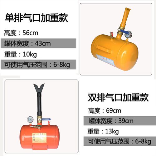 大车真空胎爆充器 轮胎爆冲密封器 高压充气筒规格5加仑爆充