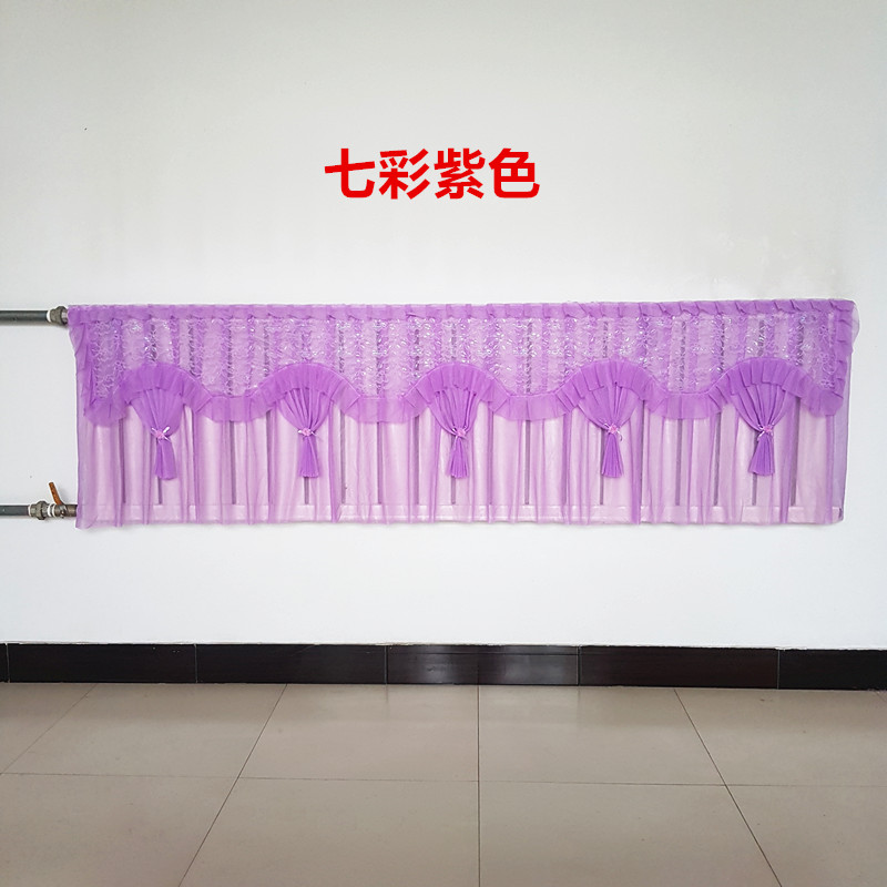 暖气片罩防尘罩蕾丝结婚带喜字暖气外罩防熏黑遮丑新老式暖气盖布