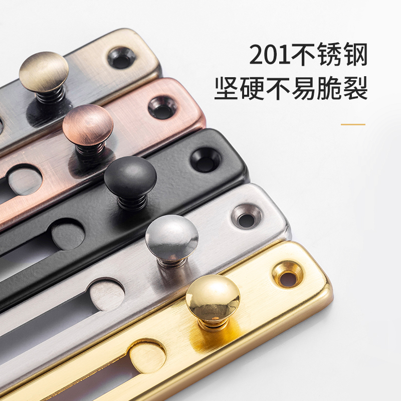 不锈钢防盗链门链免打孔酒店门栓门锁防盗锁扣家用入户室内安全链