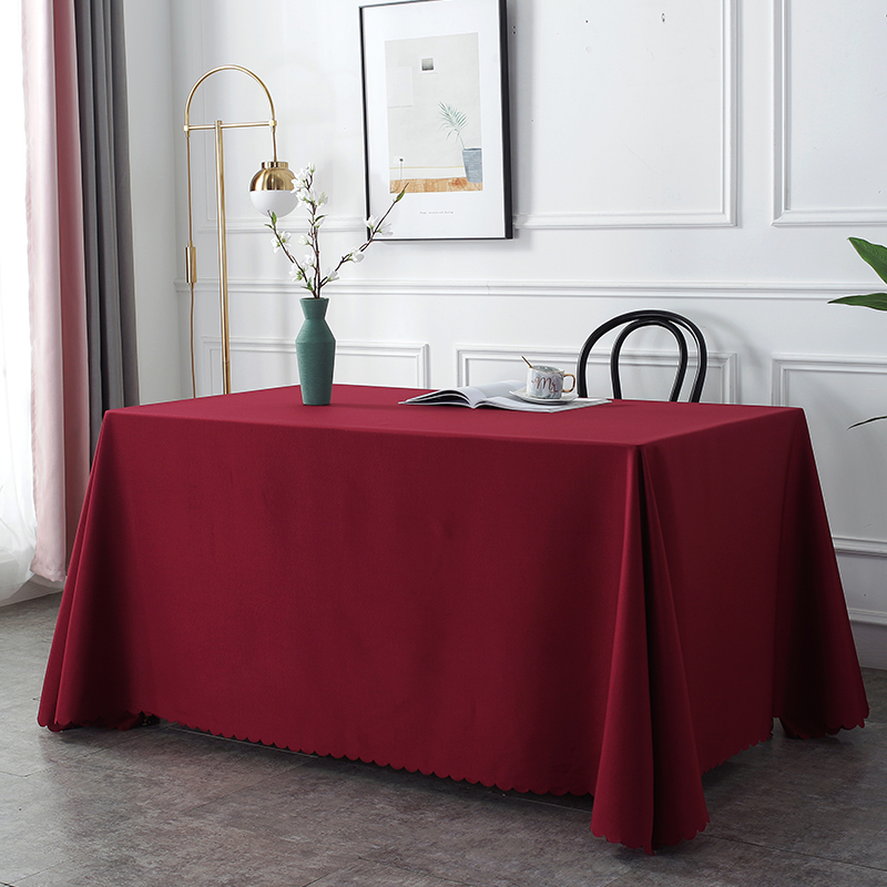 香槟色桌布酒店商务会议办公室长方形展会活动定制摆摊地推桌布