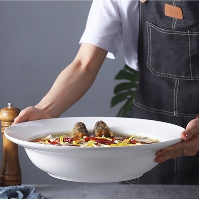 大二专用碗水煮鱼盆酸菜鱼碗汤碗大碗香辣虾大码大号酒店陶瓷菜盆