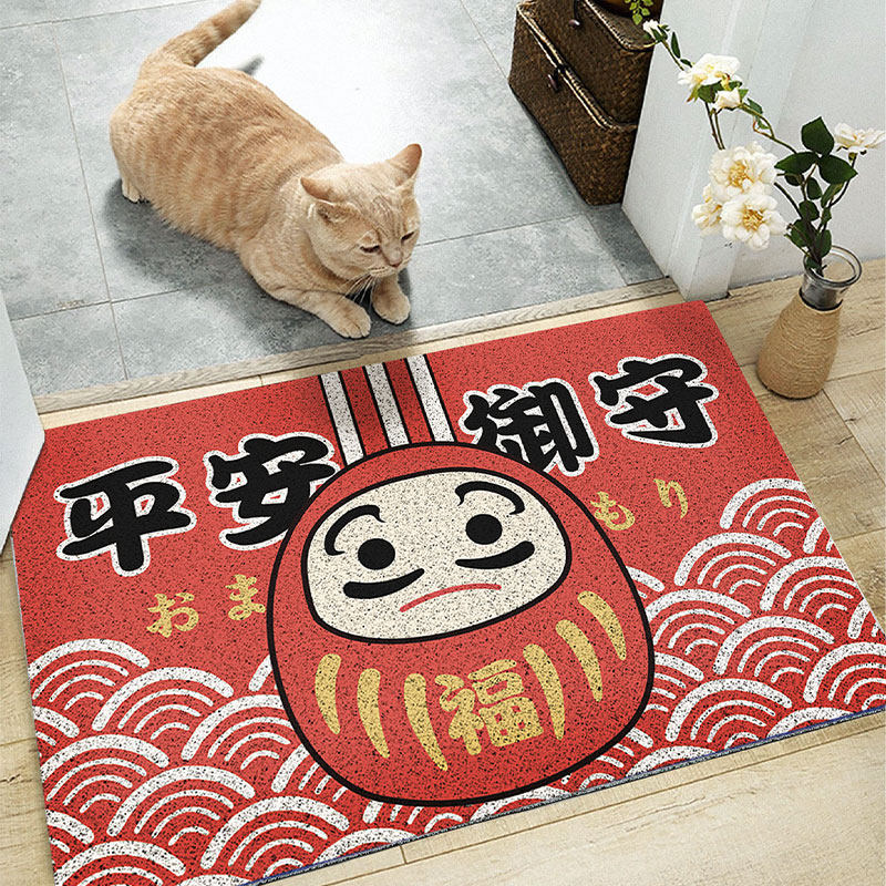 日式卡通入户丝圈地垫门口玄关蹭灰门垫耐脏防滑脚垫可裁剪小地毯,居家布艺,家用脚垫,淘宝优惠券,粉丝福利购,淘宝优惠卷