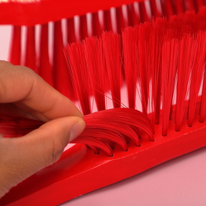 结婚用品红色扫床刷子软毛婚庆实木质长柄床扫家用床上清洁除尘刷