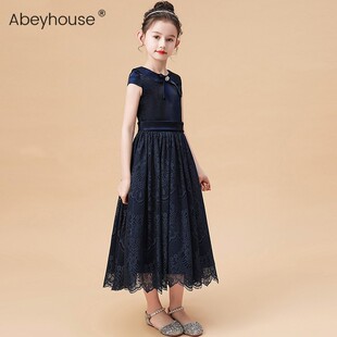 2021新款女童高档礼服生日公主裙儿童乐团合唱服钢琴演奏服典雅