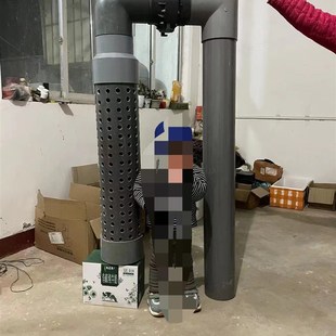 锦鲤鱼池沉淀仓发散管,h管,沉淀杂质,增加沉淀效果