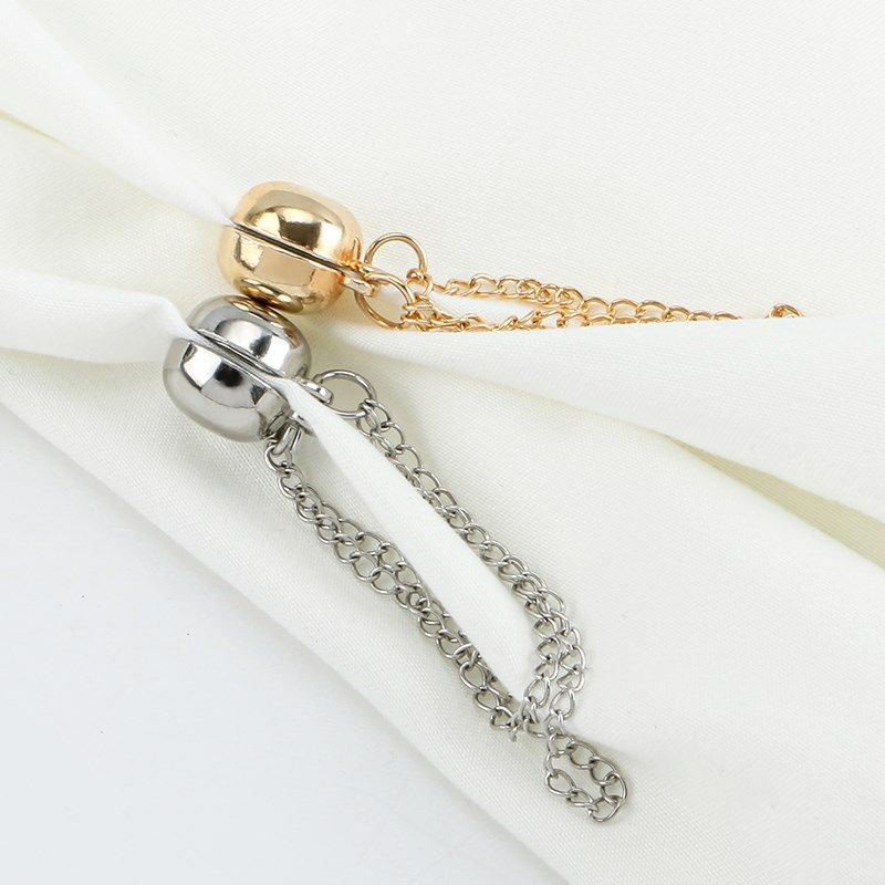 衣服打结扣衣角扣丝巾扣裤脚固定夹链条磁吸扣t恤改短神器固定扣,居家布艺,纽扣,淘宝优惠券,粉丝福利购,淘宝优惠卷