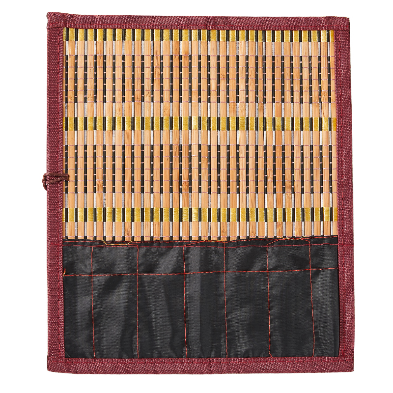 毛笔笔帘竹帘装笔帘收纳卷学生笔袋卷毛笔的帘子放毛笔卷笔帘书法