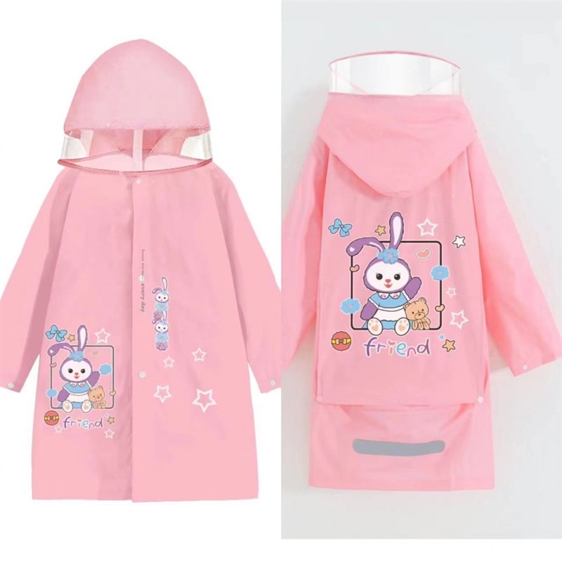 儿童雨衣男童女童带书包位学生加厚全身防雨中小学生上学专用雨披