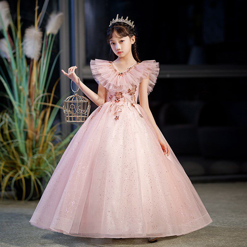 森系女童礼服高端生日公主裙宝宝花童婚礼儿童主持洋气钢琴演出服,童装/婴儿装/亲子装,儿童礼服,淘宝优惠券,粉丝福利购,淘宝优惠卷