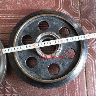 艾禾新款导向轮张紧轮无螺丝孔加大轮子不易掉履带轮子花边履带轮