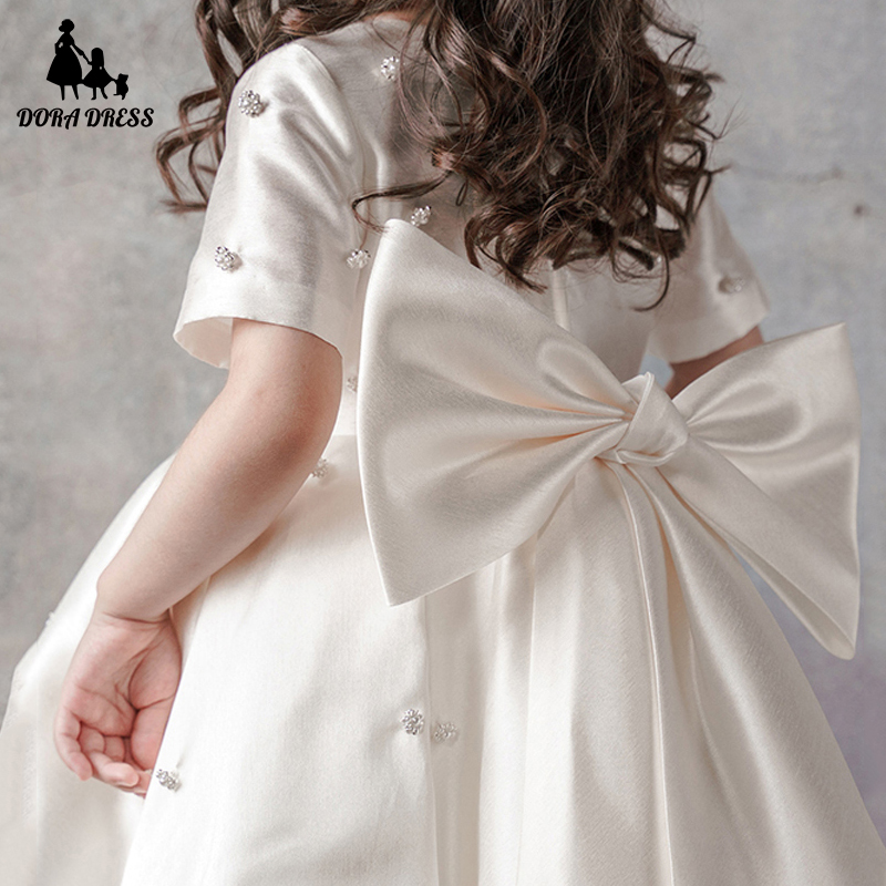 儿童礼服公主裙花童蓬蓬裙高端钢琴演出服女童周岁生日礼服韩式