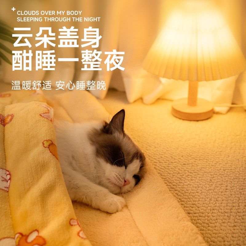 宠物垫子毛毯猫咪法兰绒秋冬款加厚保暖可盖可垫狗猫窝宠物用品,宠物/宠物食品及用品,猫狗垫子,淘宝优惠券,粉丝福利购,淘宝优惠卷