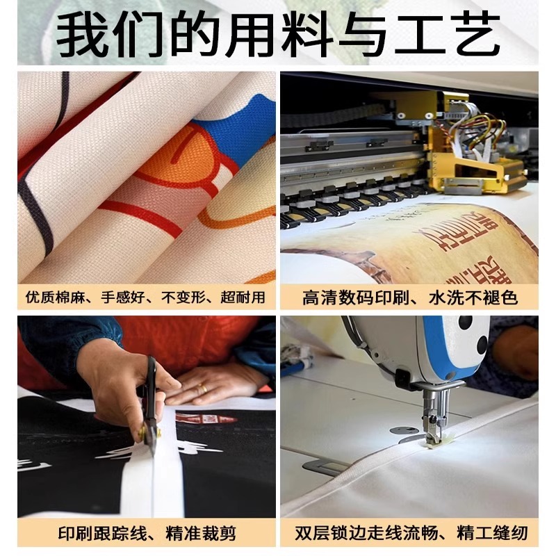 厨房门帘商用定制logo隔断窗防油专用店铺餐饮後厨遮挡半帘布挂帘