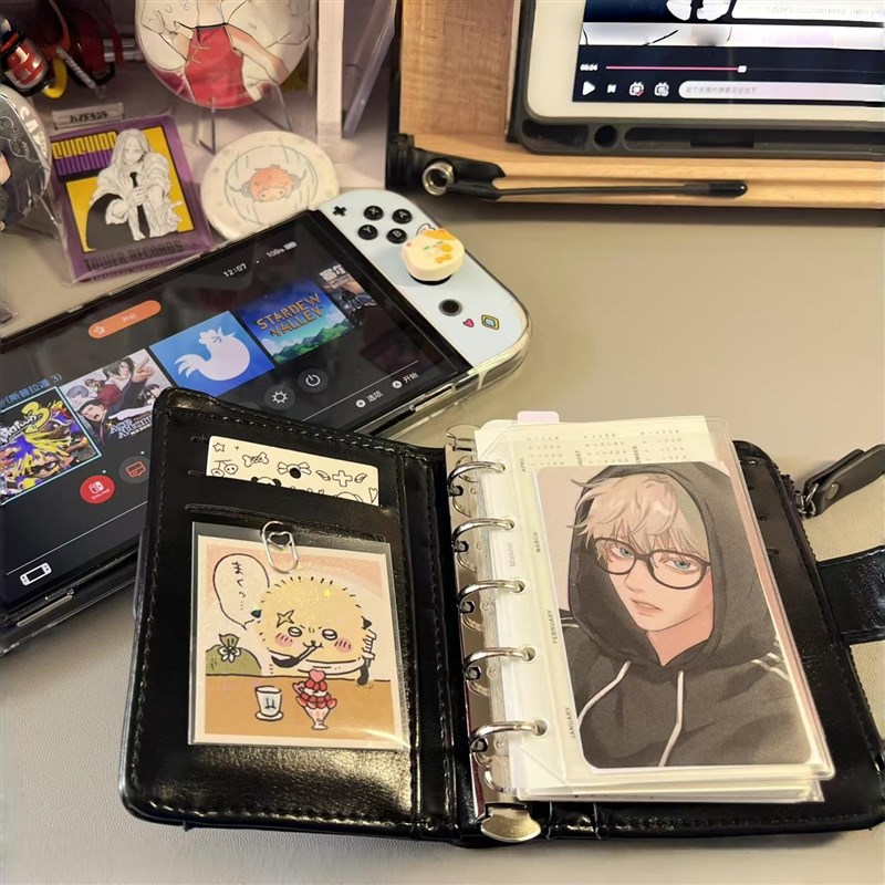 M5活页本a8活页手帐本配件笔记本钱包改手帐收纳本城市的之光颜值