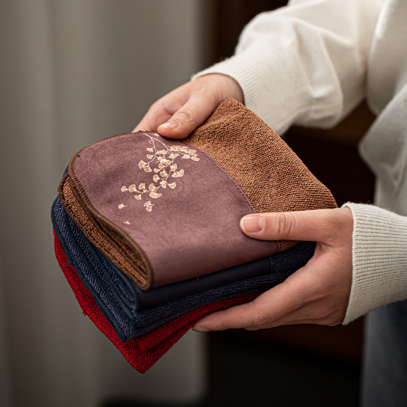 茶巾布吸水加厚茶台茶桌抹布吸水不掉毛养壶茶巾垫小方巾茶道专用,餐饮具,茶巾,淘宝优惠券,粉丝福利购,淘宝优惠卷