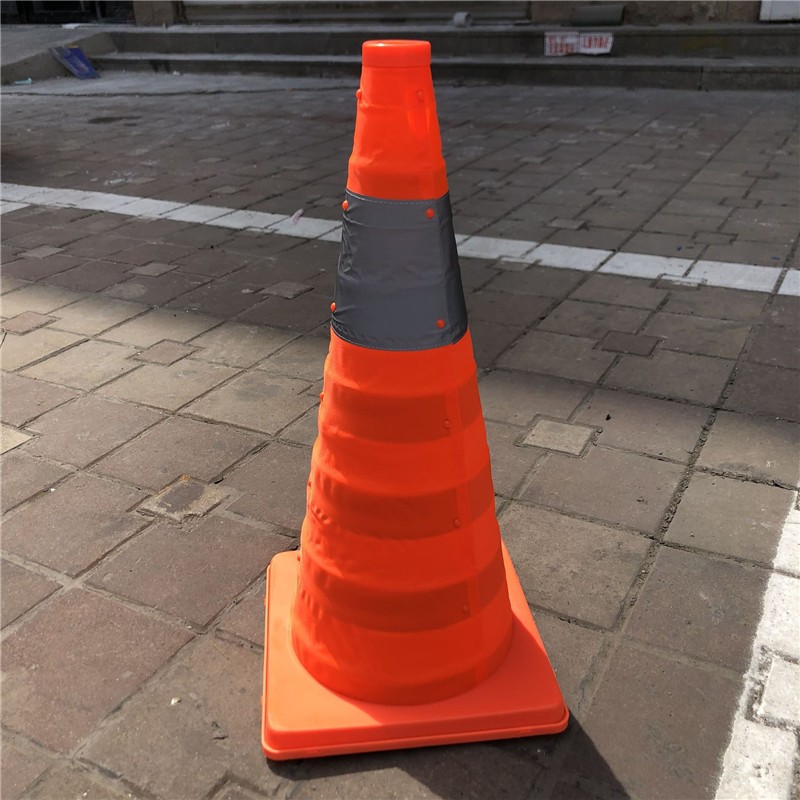 可折叠伸缩路锥雪糕桶筒安全强反光锥汽车交通应急轻便警示路障锥