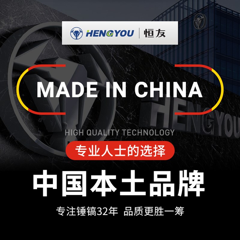 恒友两用电锤镐40B2带离合防反弹重型电镐大功率冲击电钻五坑六角
