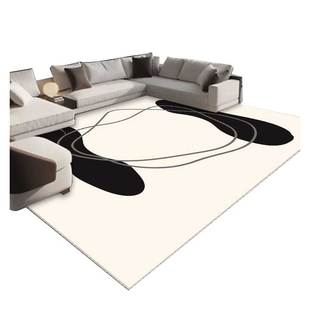 卧室床边毯简约沙发茶几毯欧式 简约风家用客厅地毯轻奢风格 地毯